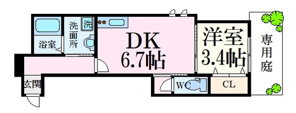 スカイブリエの物件間取画像